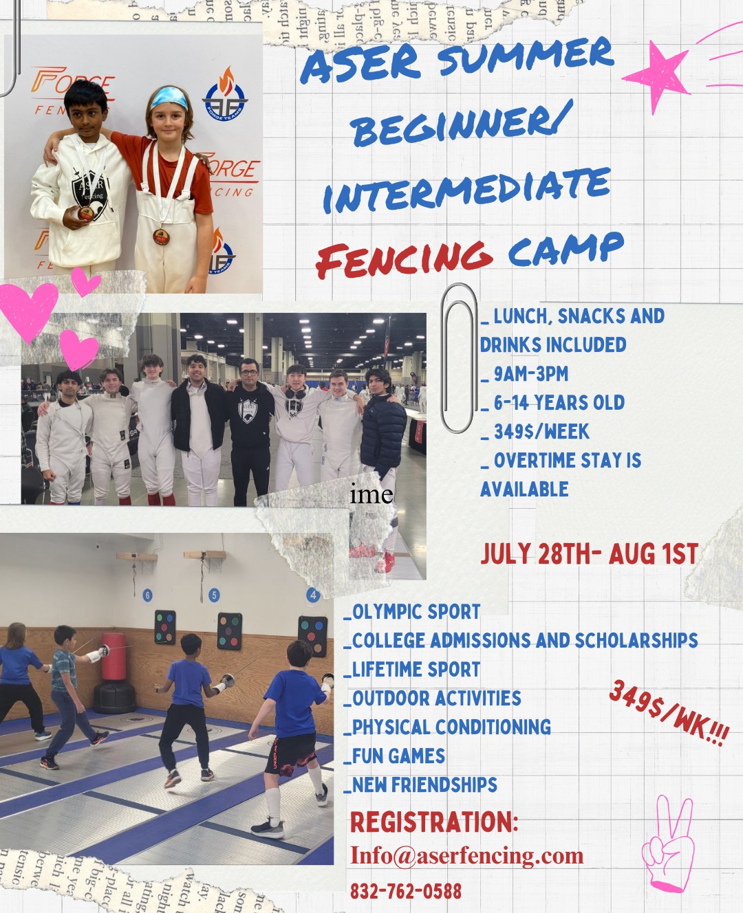 Beginner & Intermediate Summer Camp Poster