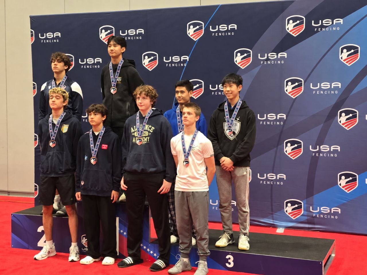 Gary Yang 3rd place in Oct NAC elite cadet Men's Epee